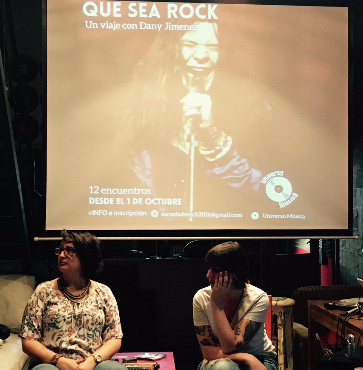 _universomusica's tweet photo. @Celinacassi y @EricaSantosPr en #QueSeaRock. https://t.co/zCsSSEjlU2
