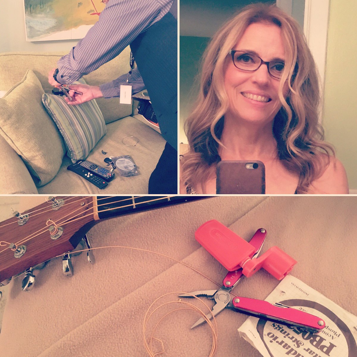 KellyandEllis's tweet image. #stringchange &amp;amp; hope my hair holds up 4 a 10:15 w/ #fmtheband &amp;amp; 11:15 w/ #kellyandellis which we all know will be a 10:45 &amp;amp; 12 #lordhelpme