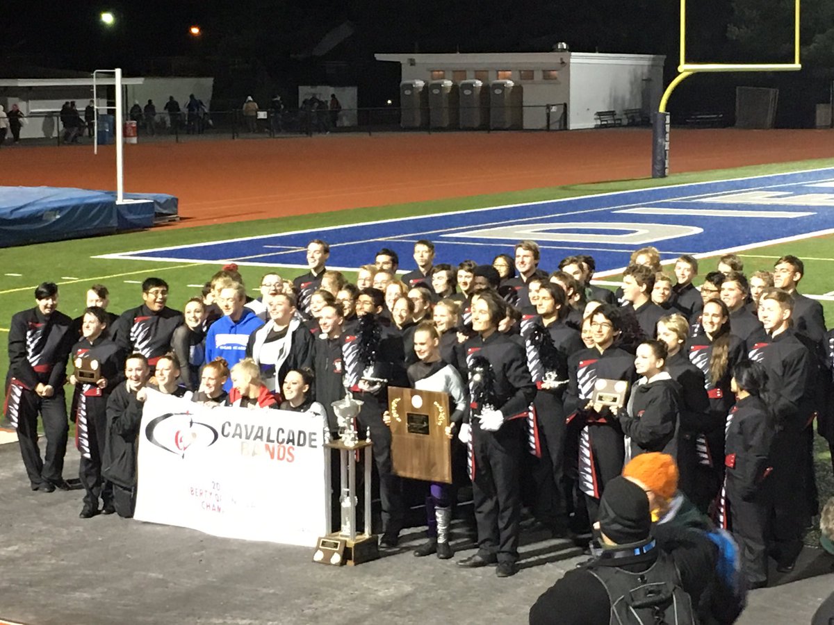 Just wrapped up at the Cavalcade of Bands Championships with a score of 98.5 - and FIRST PLACE!!!
#WarriorProud