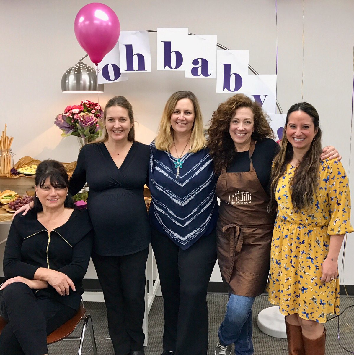 jindilli's tweet image. Jindilli girls celebrating our Director of Training's #babyshower. Body Melt helps prevent #stretchmarks. jindilli.com/product/body-m… #macadamia