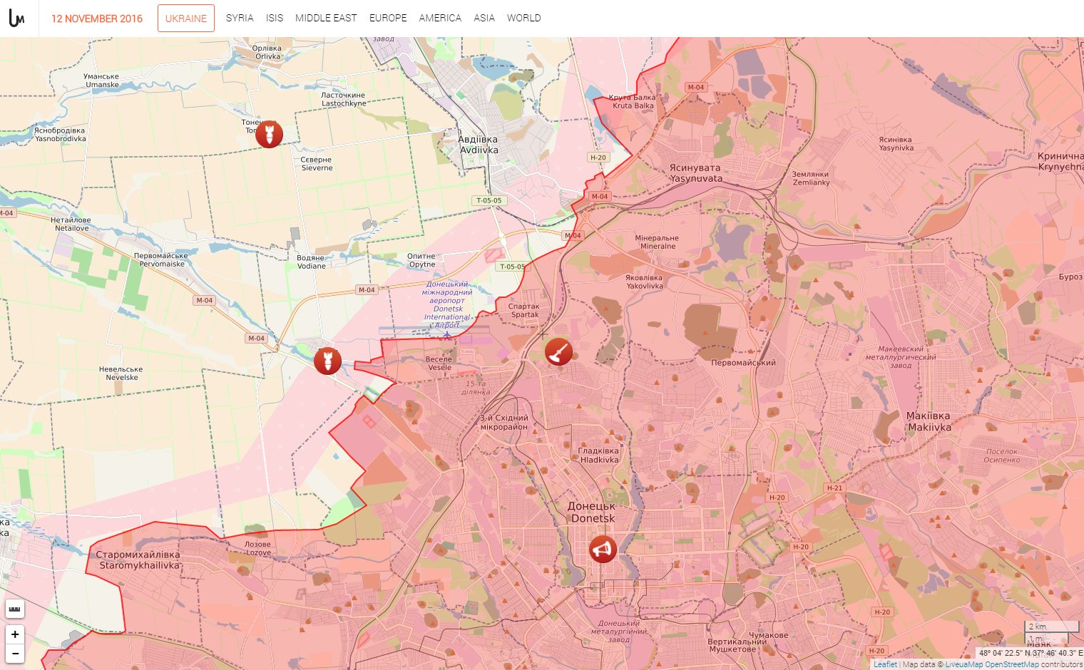 Leaflet Openstreetmap Satellite View Liveuamap On Twitter: "And This World Top Leaflet.js Is By Ukrainian  Developer From Kyiv Vladimir Agafonkin @Mourner Https://T.co/7Dsx4Hxl34" /  Twitter