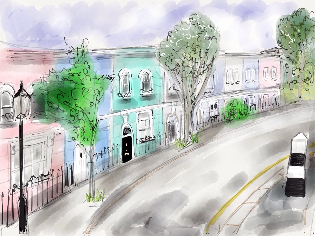 secretartistNW5's tweet photo. The colourful streets of Kentishtown.@GoodfellowLDN https://t.co/iorGEM9uFn