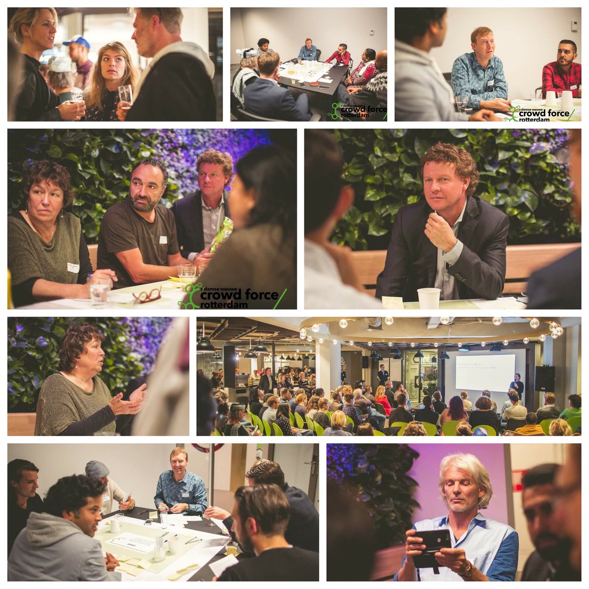 Mooie afbeeldingen van Dam @RotterdamsGeld bij Crowdforce#9. 
Meedenken met de graag: 
Hoe bereiken we groei? 
Waardevolle interacties. Thx