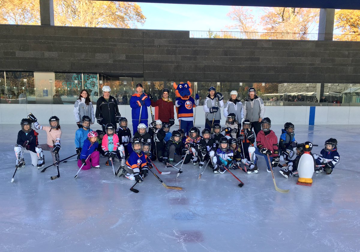 Try Hockey For Free day has been a huge success so far on Long Island and in Brooklyn today! 🏒⛸ #Isles #TryHockey