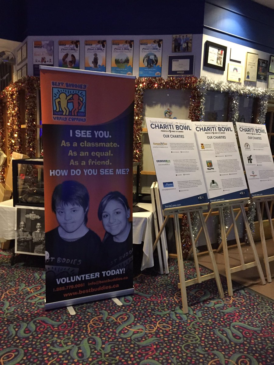 BestBuddiesCND's tweet image. Best Buddies is excited to be at @trendscaresCAN Chariti-Bowl tonight!