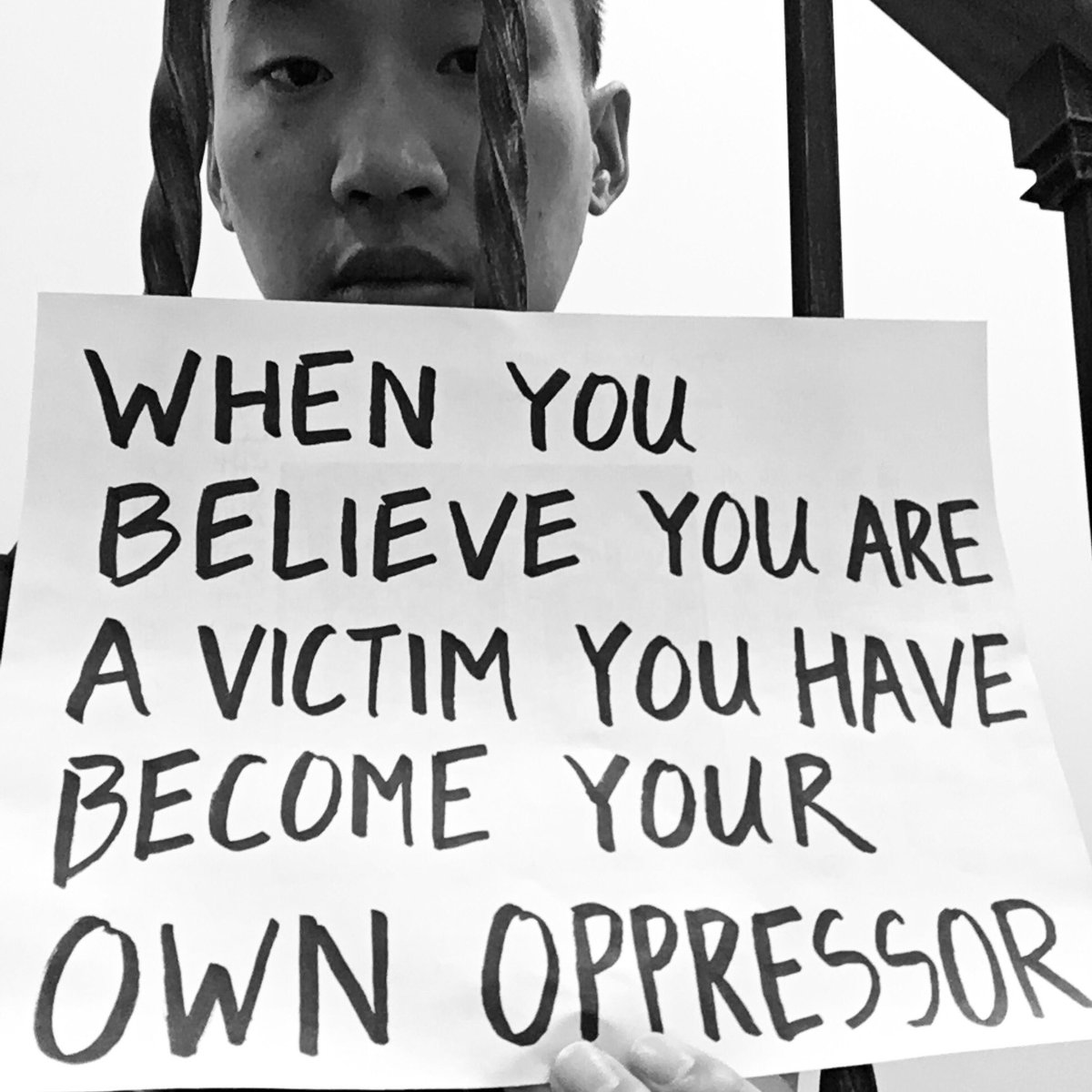 NotMeUs's tweet image. Victimization is what kills a revolution because it is based on the belief that we are powerless.