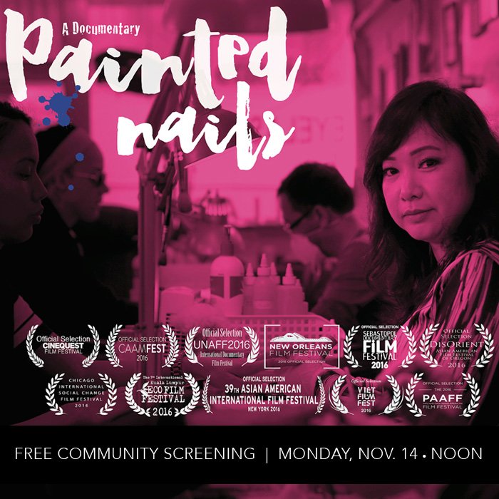 cafilminstitute's tweet image. Monday 11/14 #CFIEducation presents #CommunityScreening of #PaintedNails w/ filmmakers #inthehouse! tix: ow.ly/NuIC30661ZA