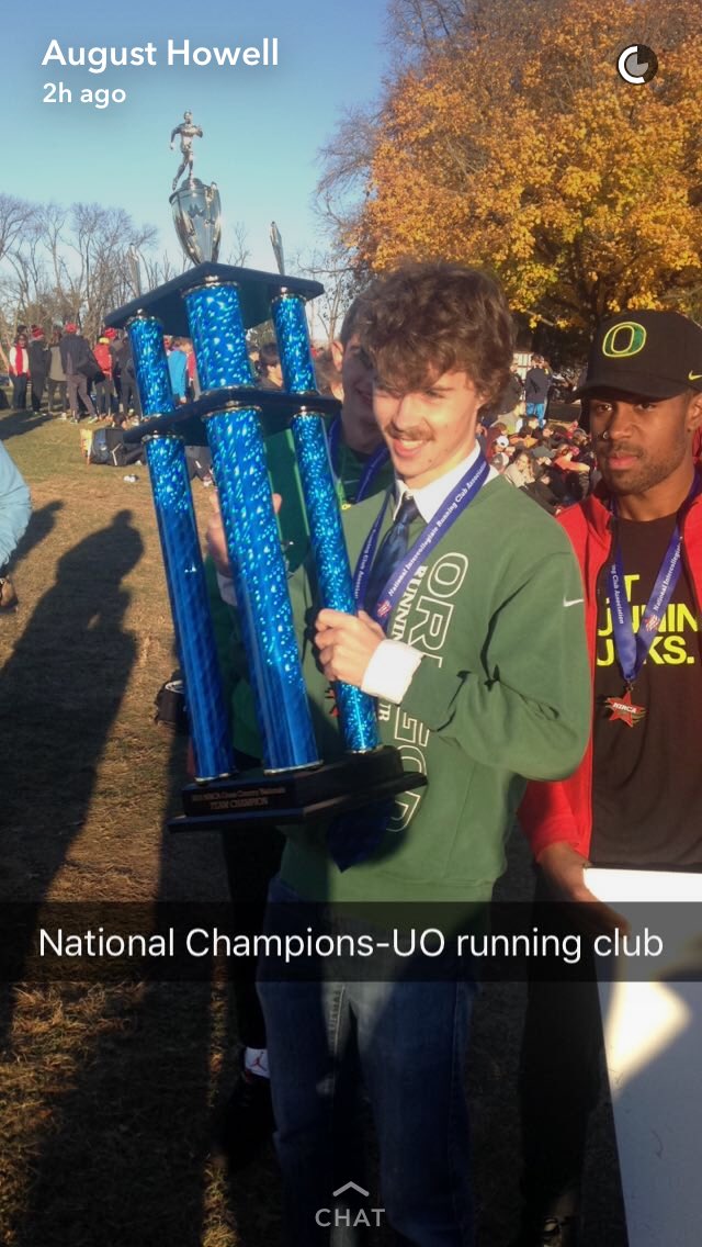 UORunning's tweet image. 2016 NIRCA National Champs! Congrats Men of Oregon. Shoutout to our awesome Women of Oregon as well.