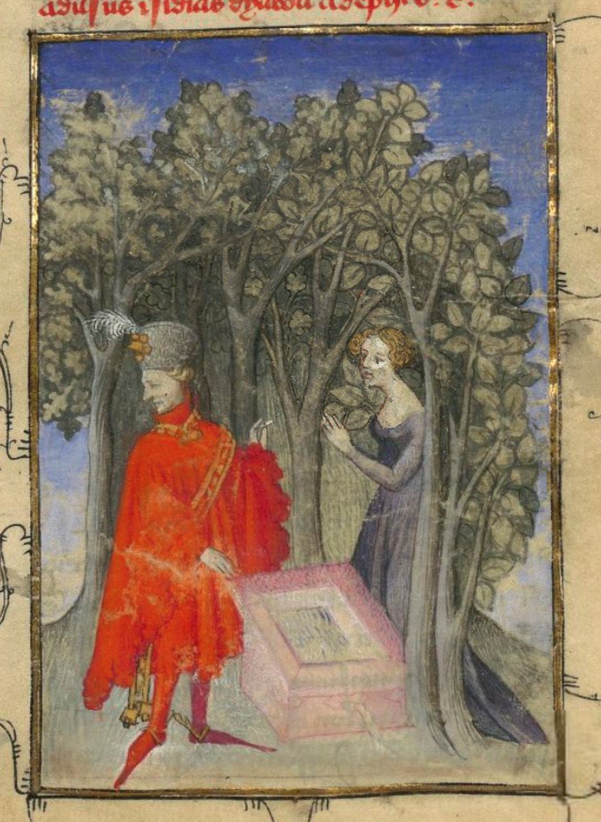Monk_of_Bury's tweet photo. He heard her, but saw her not. Bewildered, he asked ‘Is anyone here?’
Crying out, she spoke the same. #FoP
@GallicaBnF Français 606 f.40v https://t.co/zjgUmdTn2y