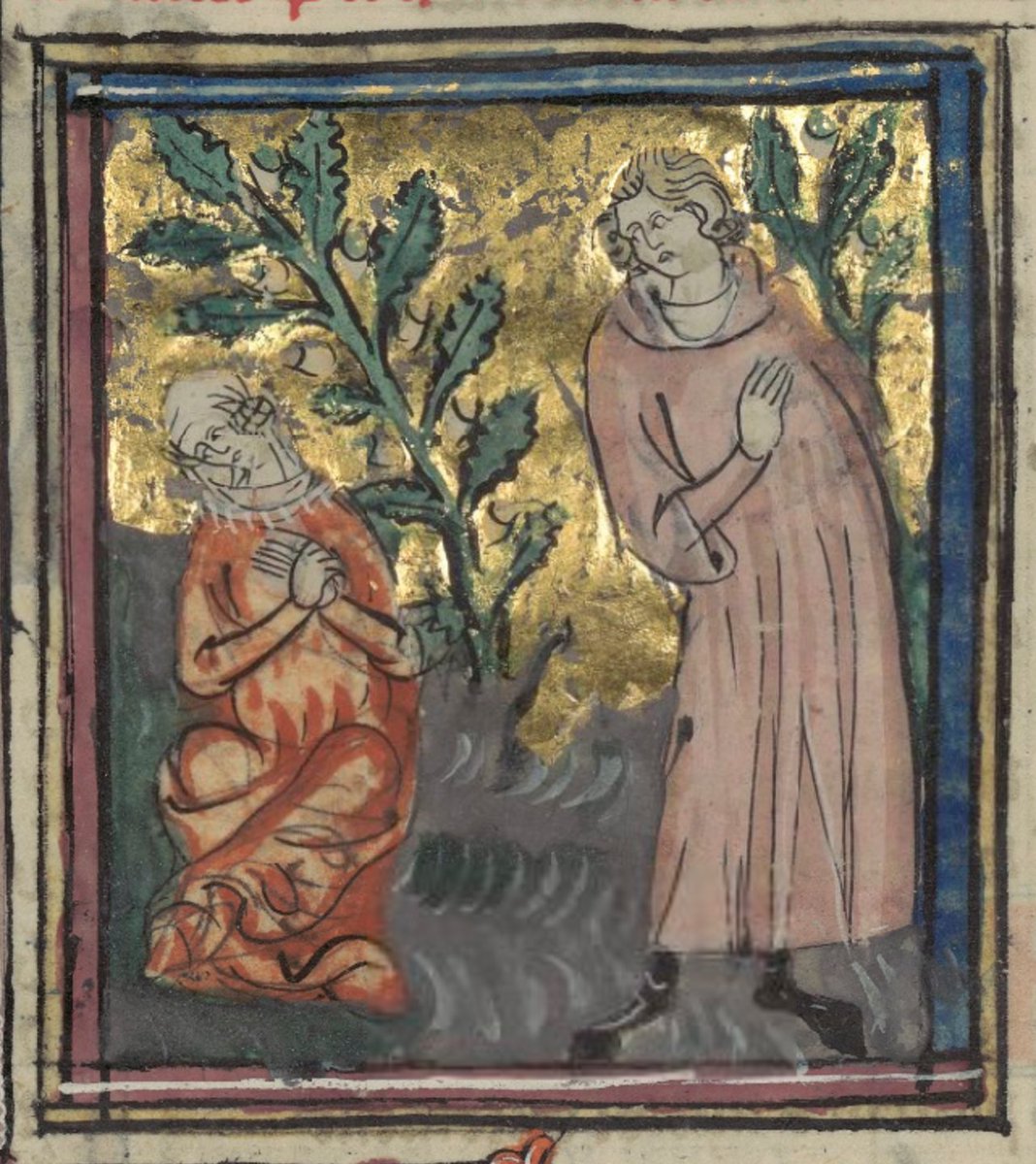 Monk_of_Bury's tweet photo. “Come near” he said. “Come near,” she cried. But he looked &amp; saw nothing. #FoP
@GallicaBnF Bibliothèque de l'Arsenal, Ms-5069 réserve f.33r https://t.co/XKdjyjy4IG
