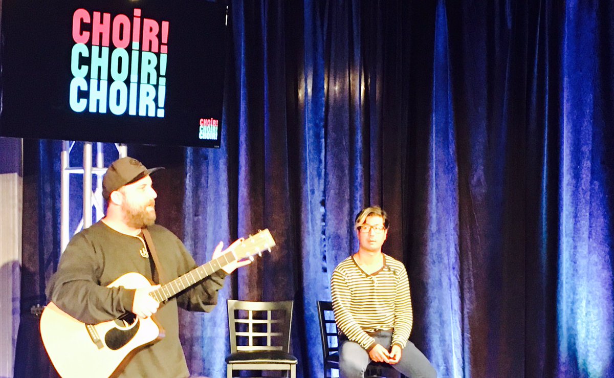 Had no idea I would be performing at <a href="/WeAreOTA/">OTA</a> w <a href="/choirchoirchoir/">Choir! Choir! Choir!</a> today. #Impactful