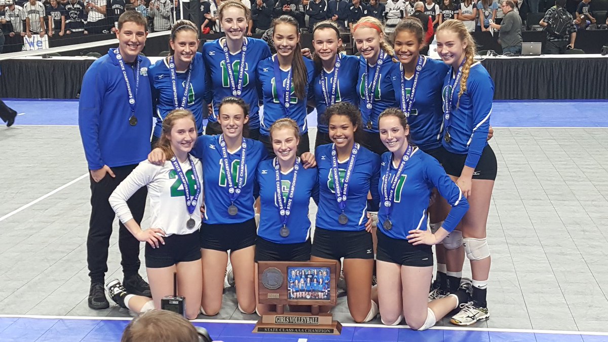 StribSports's tweet photo. Talented Eagan volleyball does it again, makes a star hitter look mortal, wins 3A title: https://t.co/G9EVlzE78v #mshsl https://t.co/sYMK4Fkq9q