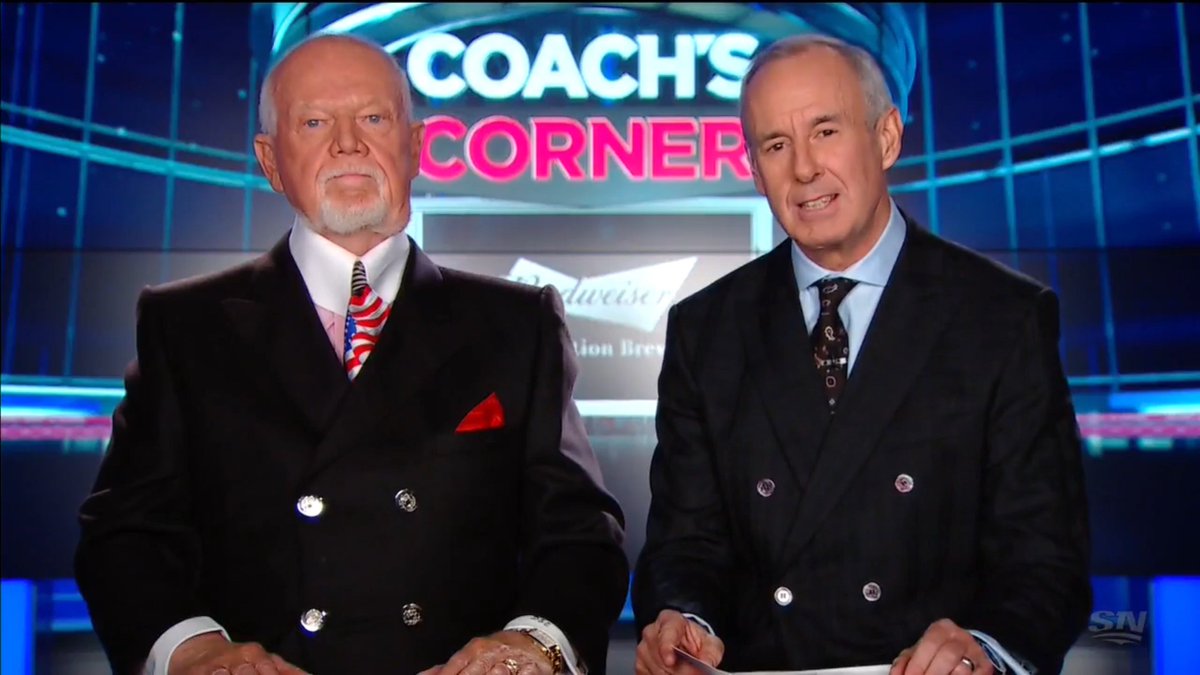 thomashenrymade's tweet image. Don's American flag tie with a black jacket, somehow completely appropriate given the circumstances. 9.2/10 #ootd #coachscorner #THmade