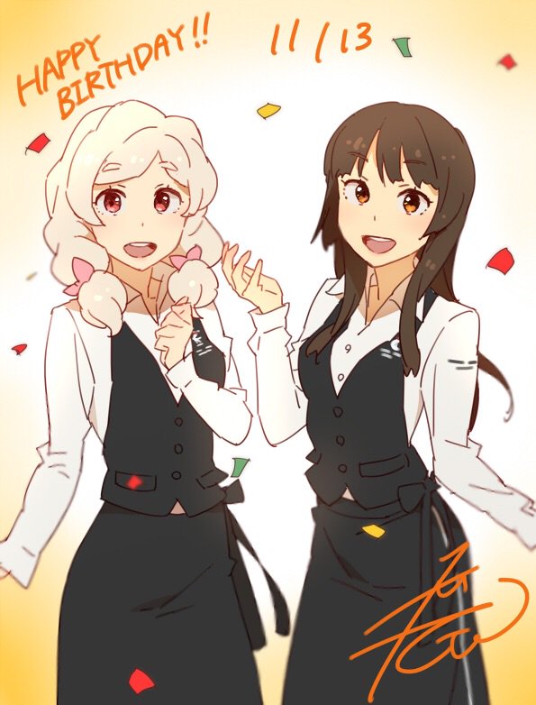 小林元 コバゲン おはようございます 今日11 13はつばめちゃんとささちゃんのお誕生日ですー おめでとー カフェ最終日なので制服着てもらいました スクスト 小林元 コバゲン おはようございます 今日11 13はつばめちゃんとささちゃんのお誕生日ですー おめでとー カフェ最終日なので制服着てもらいました スクスト
