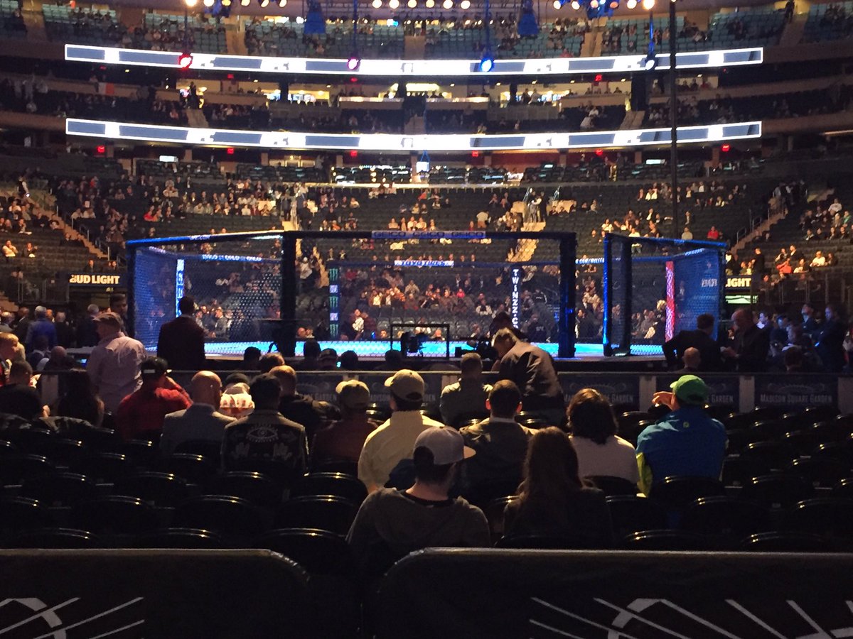 ShortyShortFuze's tweet photo. #ufc205 #MSG @TeamKhabib up next!!! Huge early crowd tonite!!! https://t.co/yD0RSMMLCk
