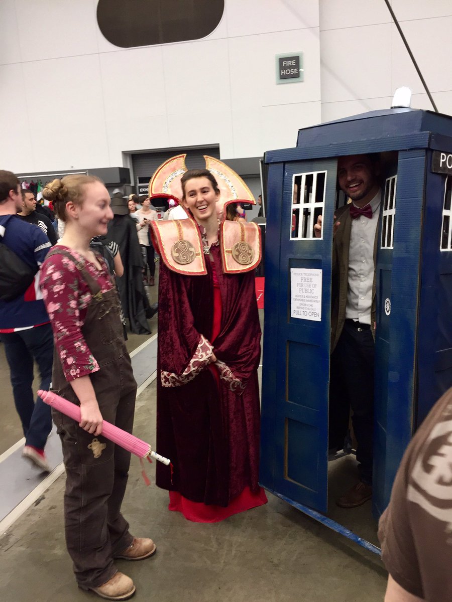 Darth_Dar's tweet image. I saw this guy today and thought about how much you'd like to see this, was pretty epic @andygenaille #DrWho #FANEXPOVAN today, Day 2.