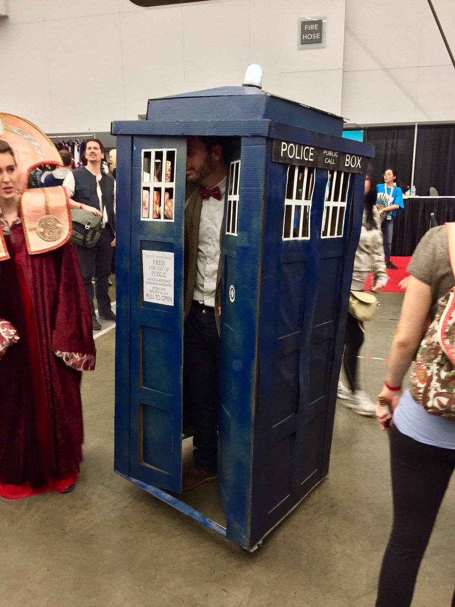 Darth_Dar's tweet image. I saw this guy today and thought about how much you'd like to see this, was pretty epic @andygenaille #DrWho #FANEXPOVAN today, Day 2.