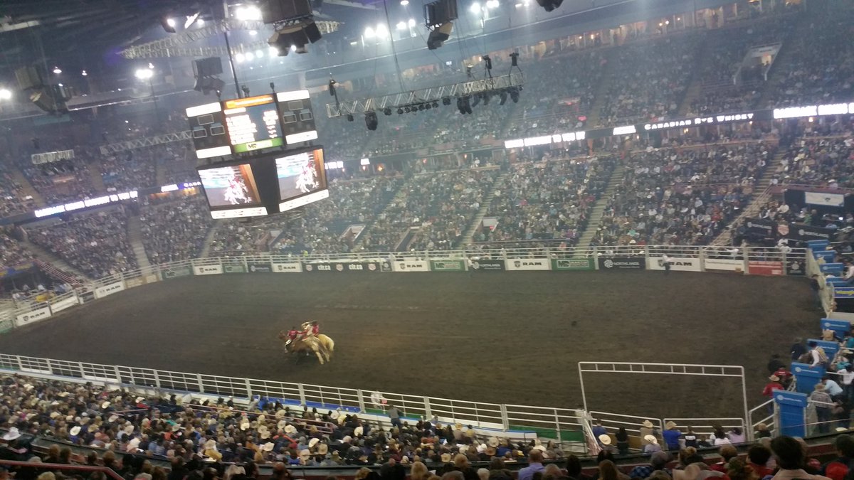 Saturday nite <a href="/cfredmonton/">#CFR</a> <a href="/Northlands/">Northlands</a> excellent Canadian Finals Rodeo    <a href="/CEOEvents/">CEO Edmonton💛🇺🇦💙</a>