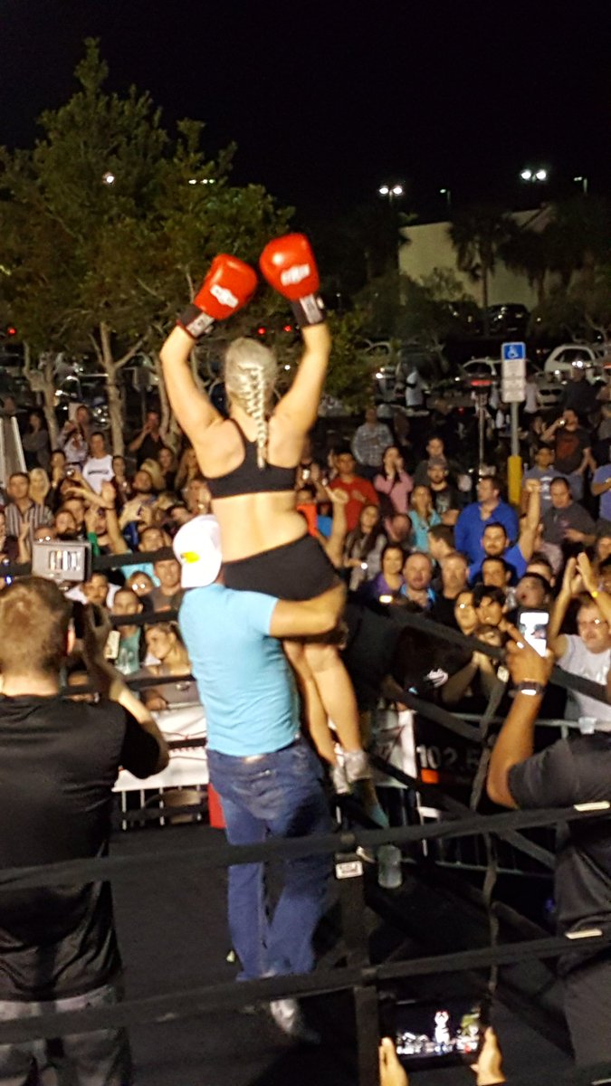 1025TheBone's tweet image. Your winner and still champion - @Boobiecar ! #MikeCaltasPunchOut2