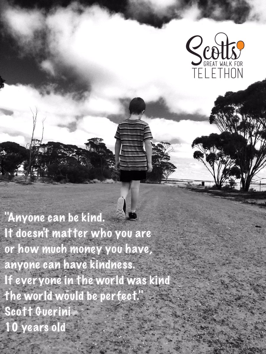 ScottsGreatWalk's tweet image. Scott is a 3x Marathoner because of the kindness he shows everyday. Be kind not just today but everyday of your life