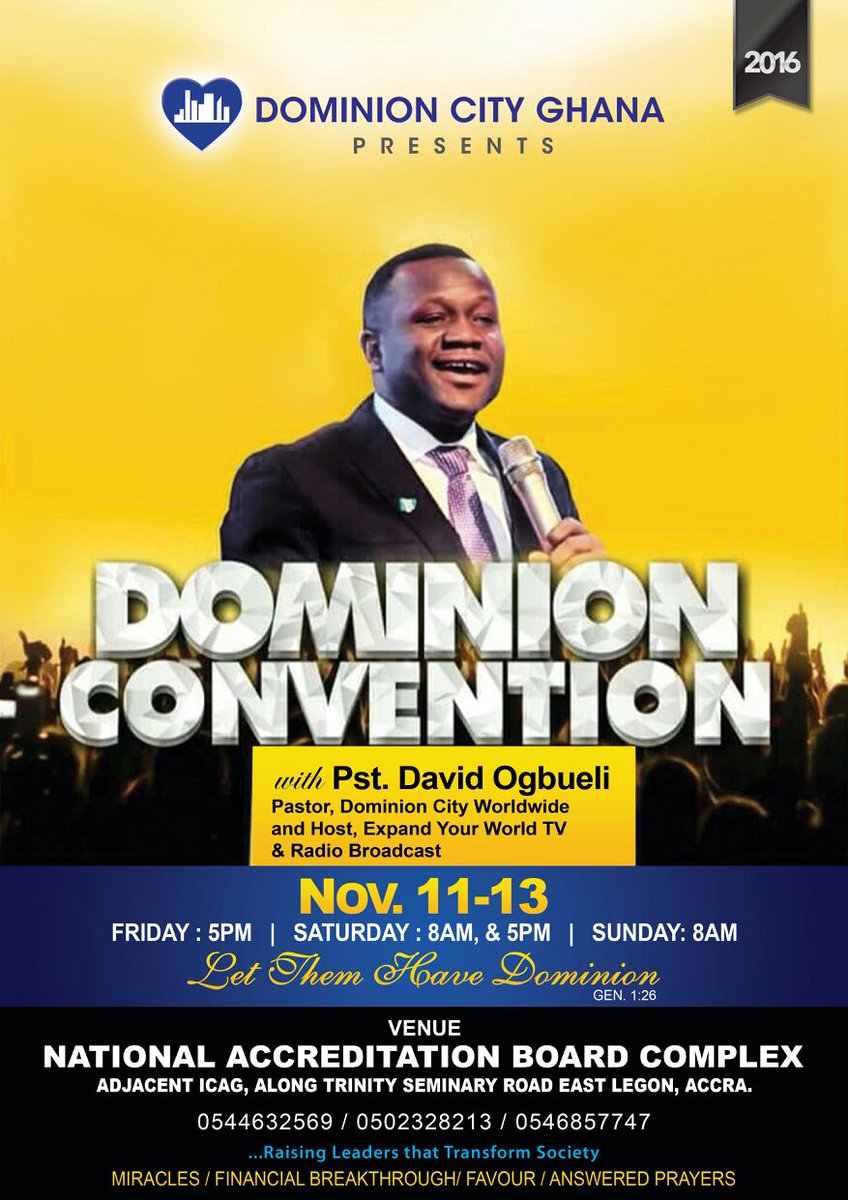 Missed the first 2 days of the #DcConventionAccra2016 ? Make sure you're present for this mornings session. It's gonna be a Super Sunday!