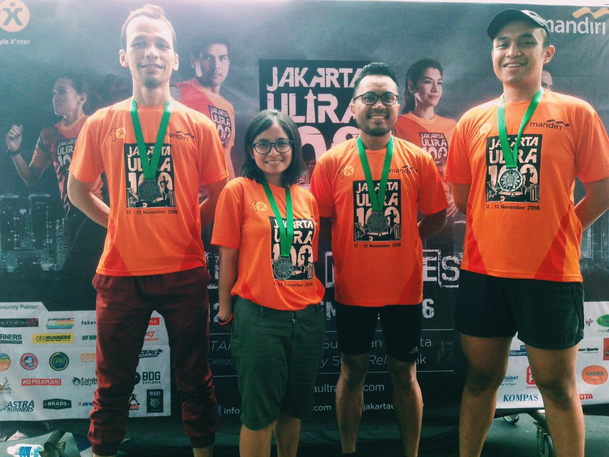 Hoppers, akhirnya, pagi ini pukul 10.00 kelima  #KIJPRunners telah menyelesaikan rangkaian estafet Charity Run 125K :))
