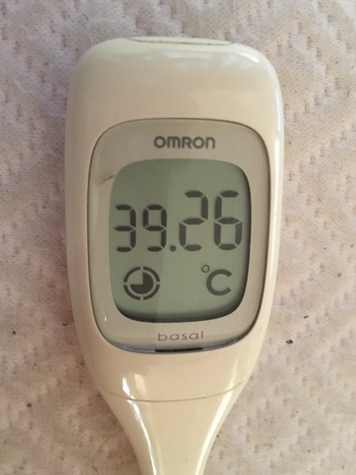 39度台に:(；ﾞﾟ'&omega;ﾟ'): ちょっと怖い(T-T) でも、これって菌と戦ってくれてるのかなぁ。。。 https://t.co/ugYqXJyMuZ