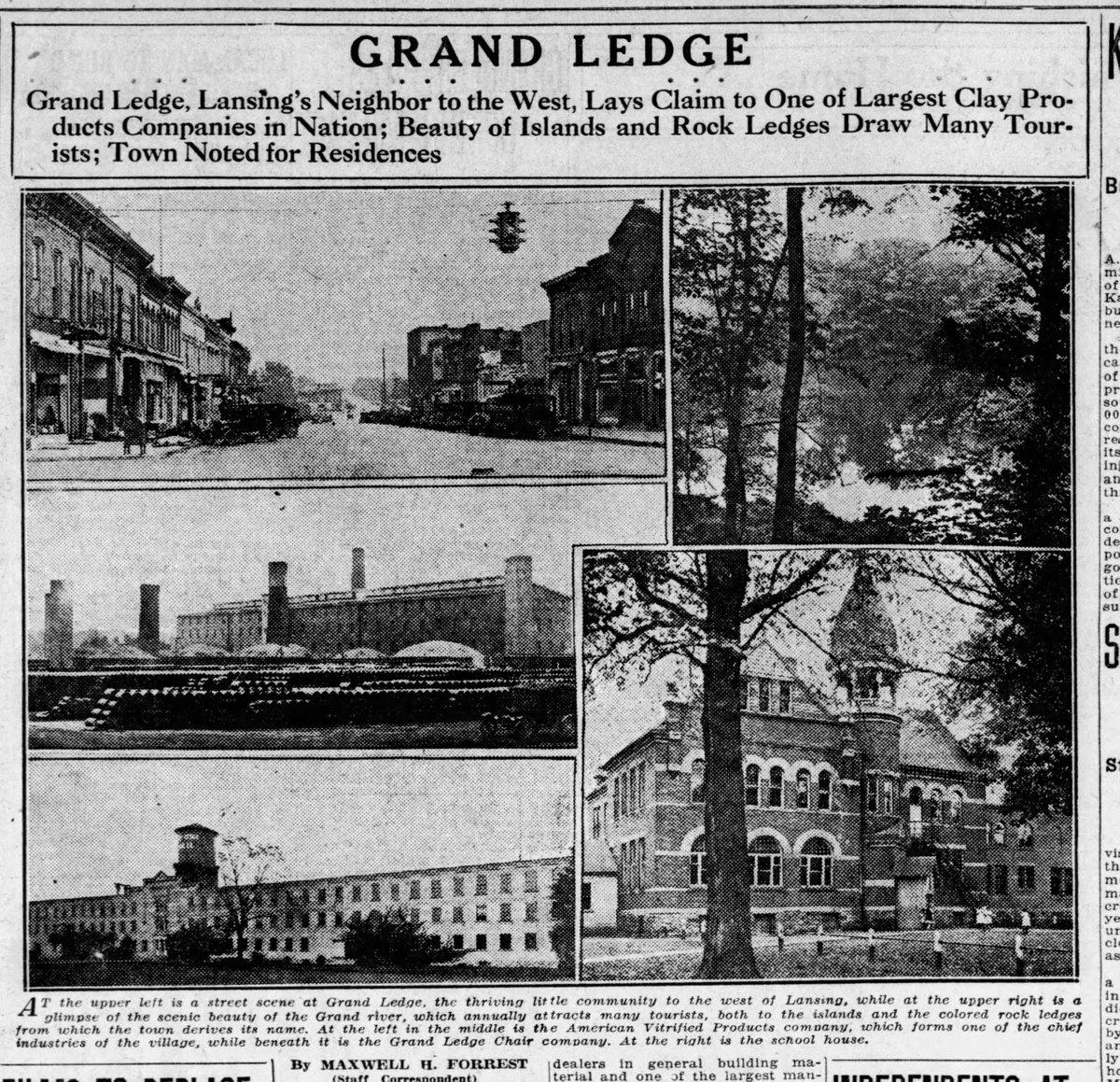 MichiganHist's tweet image. Grand Ledge scenes in the November 13 1926 Lansing State Journal
#GrandLedge