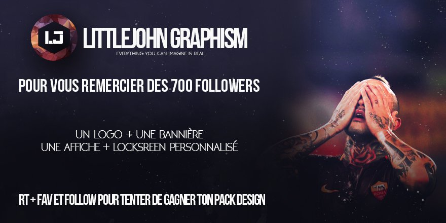 littlejgraphism's tweet image. 🔥CONCOURS 🔥

On s approche des 700 fofos 😁!

Pour fêter ca et vous remercier v'la un pack design a gagner 🎊🎉!

RT FOLLOW POUR PARTICIPER 🔥