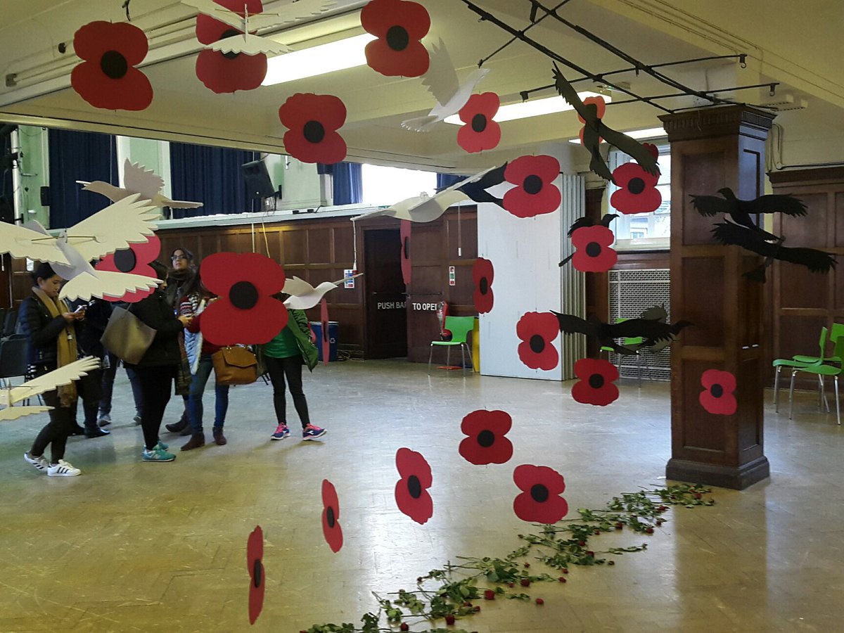 @GuildfordColleg  A stunning display as the backdrop to a moving Armistice Service at our Stoke Park Campus