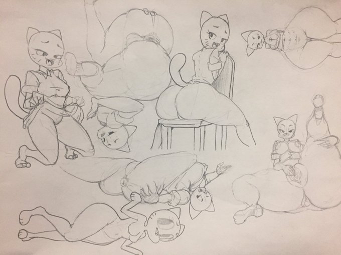 あと最近アナログで描いたガムボールのニコル姉貴
#いいお尻の日 #いいヒップの日 