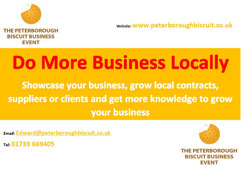 pborobiscuit's tweet photo. Do you want to be part of Peterborough's biggest business showcase? if you do book now! https://t.co/fYHgrQMSW8 https://t.co/oICYxzjPqc