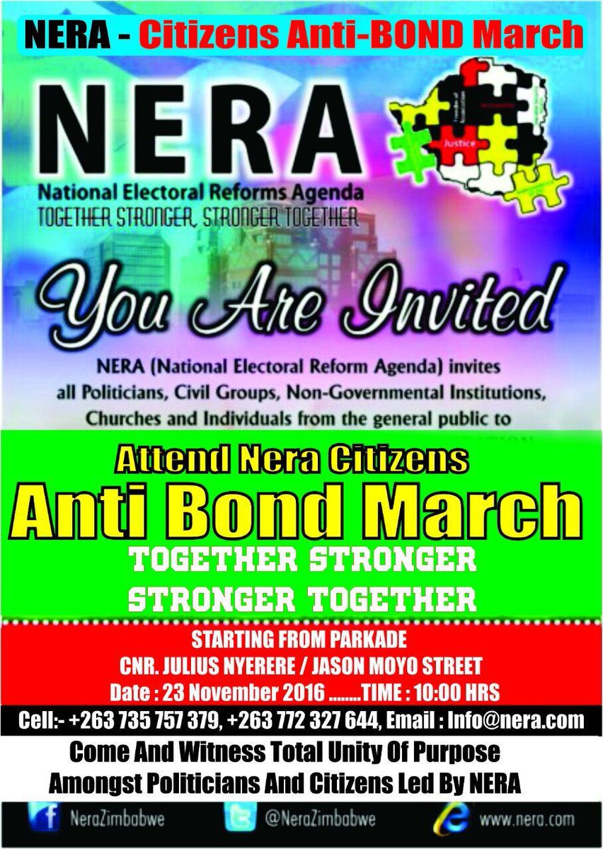 umzamocapital's tweet image. Anti #BondNote protest march scheduled for 23 November 2016