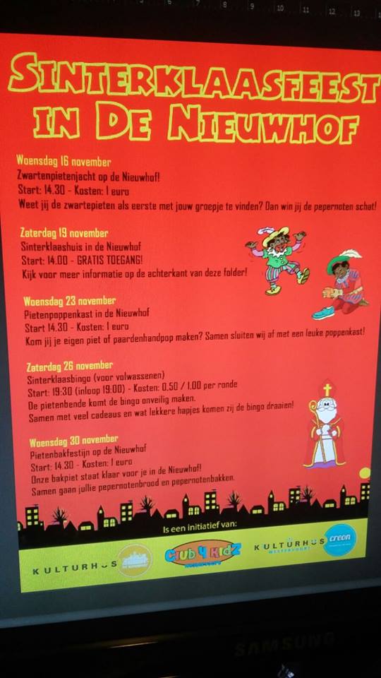 Ook dit jaar na de intocht in #Westervoort weer vele gratis sinterklaasactiviteiten in De Nieuwhof! Zaterdag 19 november vanaf 14.00 uur