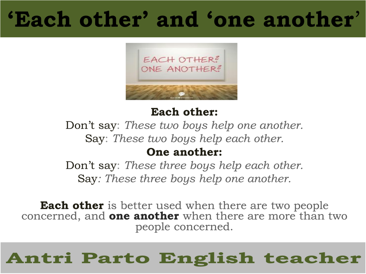 One of them and another one. Other another others разница. Each other one another. Each other one another разница. Another other the other правило.