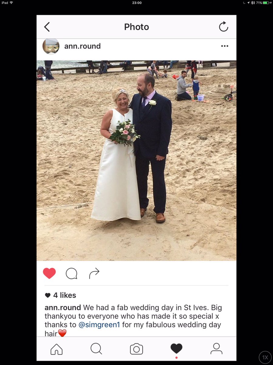 sim_green's tweet image. Thank you xx #wedding #weddinghair #stives #beachwedding #testimonial #stivesguildhall #cornwall
