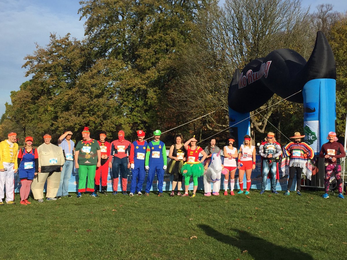 sarahgoughy's tweet image. Some cracking costumes on show at the #Movember run in Bute Park this morning #morunners