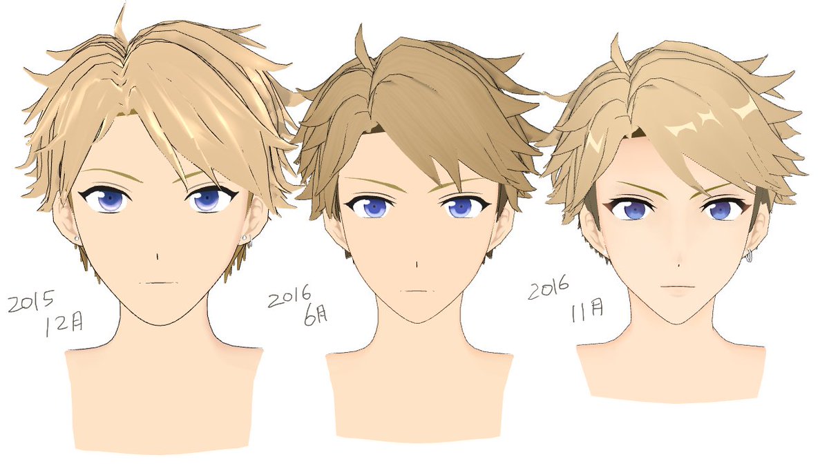 moco_mmd's tweet photo. 約一年でこれぐらいかわった https://t.co/Ign9U6RMTw