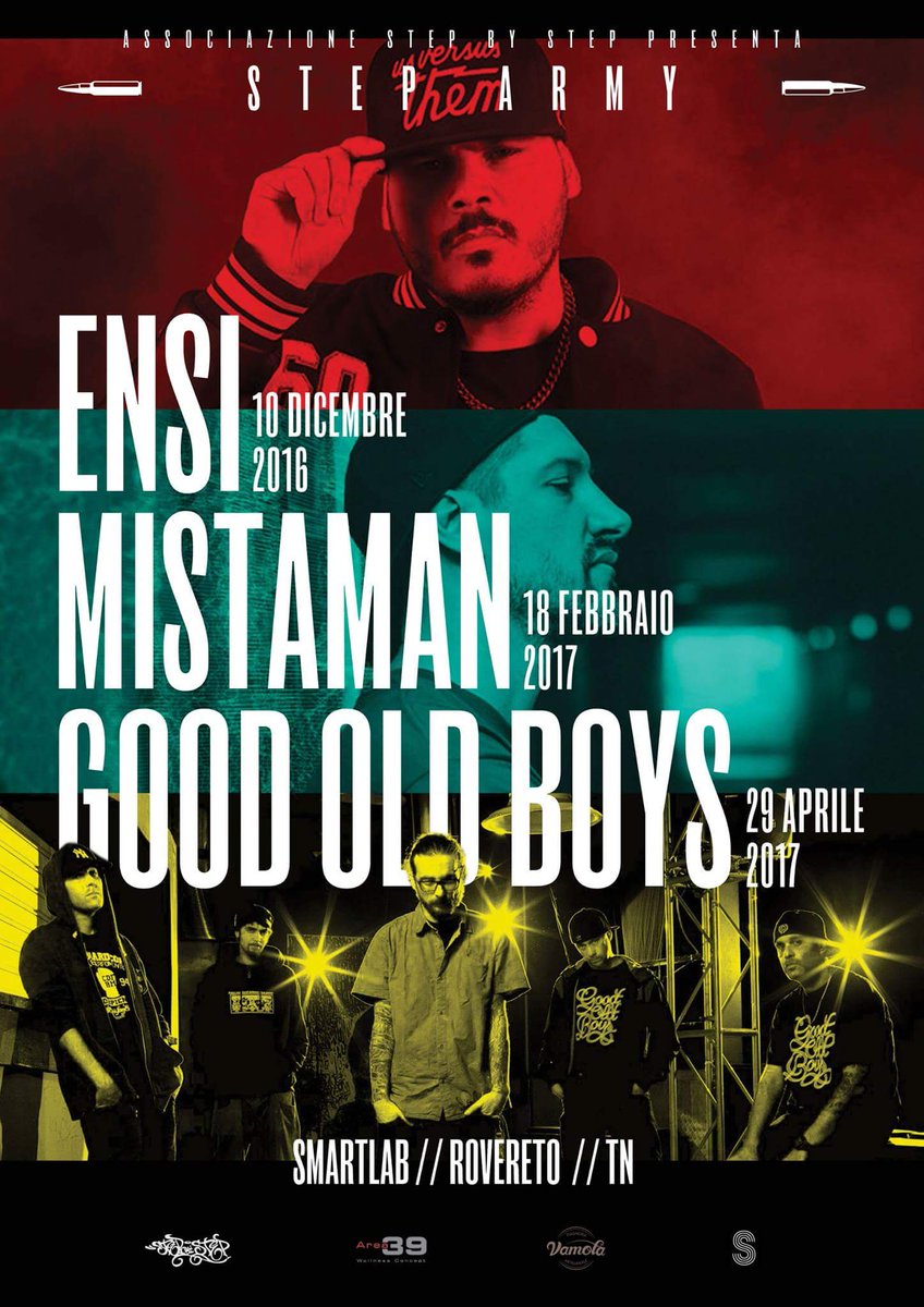 smartrovereto's tweet photo. Stanno arrivando...
#ensi #mistaman #goodoldboys #steparmy #stebbystep #hihop https://t.co/9JwnuXSY0l