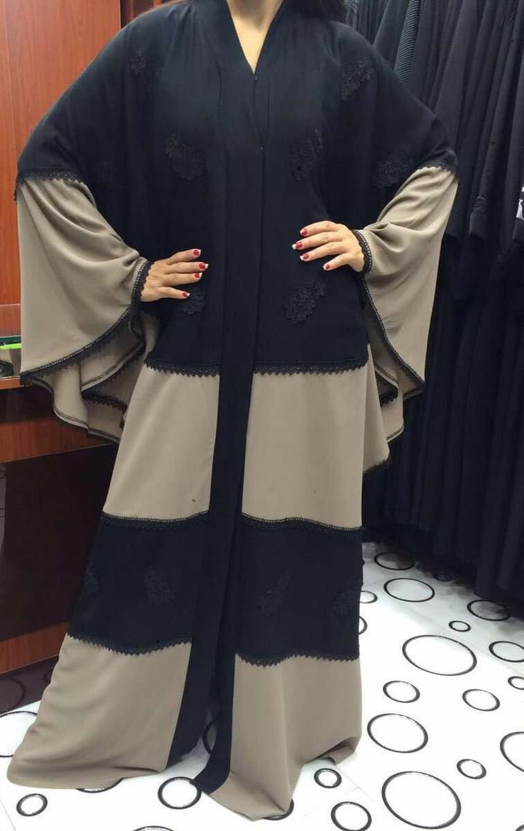 MidleeastA's tweet photo. Latest abayas according to the new trend and absolutely exclusive.  The bookings start .. for order contact watsapp 009715447861 https://t.co/qX3wux36We