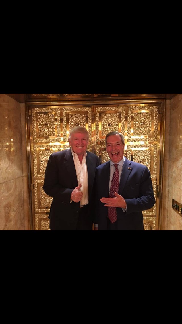TrumpBritain's tweet image. LEGENDS BOTH OF THEM, THE ELITES ARE COLLAPSING THANKS TO THESE TWO.

Britain is behind Trumps America. 

AMERICAS BREXIT BEAT CORRUPTION