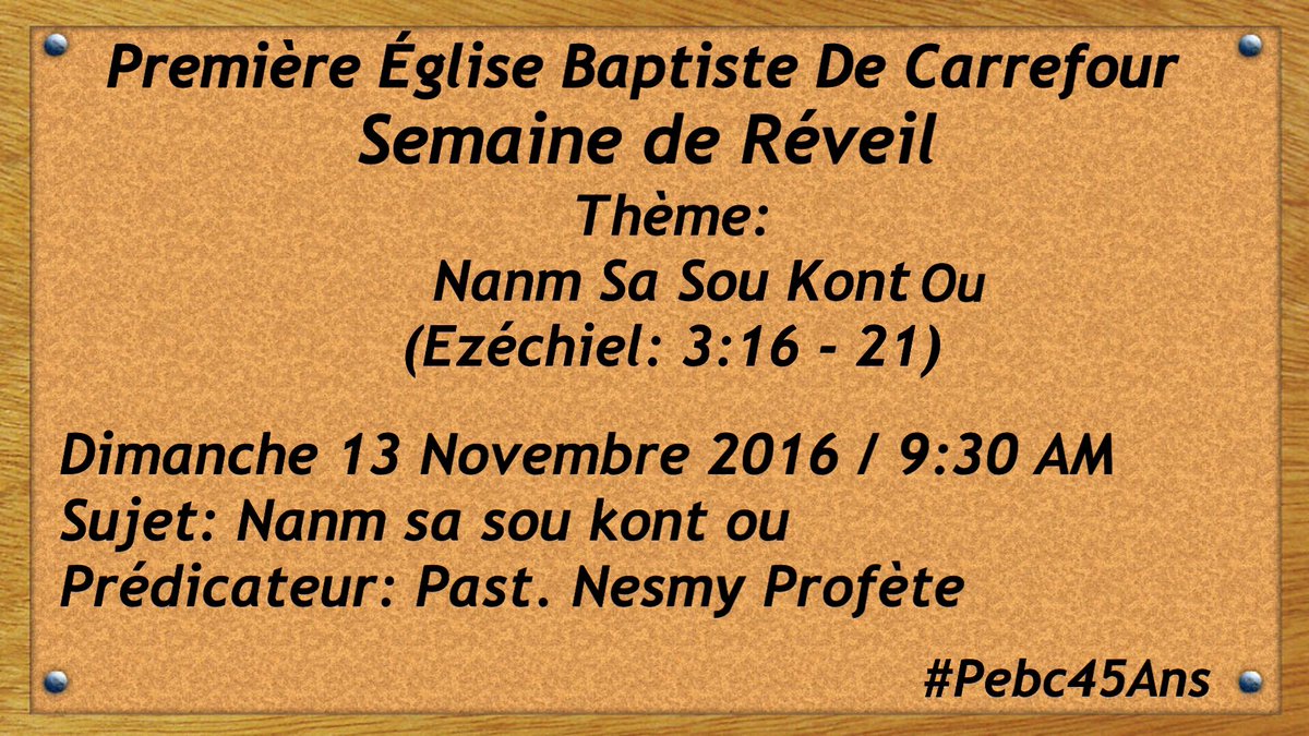 pebc1971's tweet photo. Dimanche 13 Novembre 2016; 9:30 AM
#Pebc45Ans #PebcReveil2016 https://t.co/CDInESkMAc