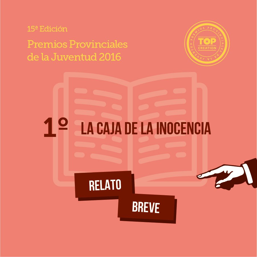 dipuALCjuventud's tweet photo. Averigua por qué La caja de la inocencia, resultó la ganadora en #topcreation2016 por relato breve >> https://t.co/toOZcRUTY9 https://t.co/i2uH4qpFCP