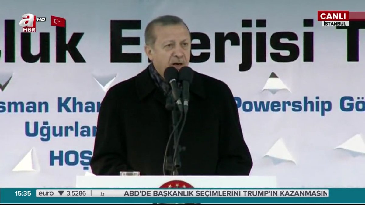 Cumhurbaşkanı #RecepTayyipErdoğan  Tuzla'da gemi uğurlama töreninde...