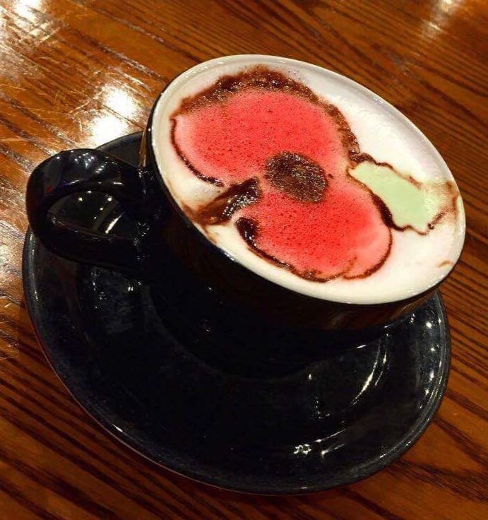 Today we remember.

Latte art by <a href="/artigianoexeter/">Artigiano Exeter</a> .