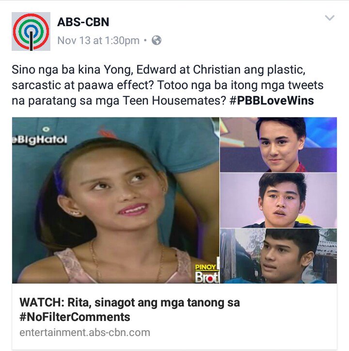 May article po si Rita Gaviola sa page ng ABSCBN. Please Like, Comment and Share! Thankyou! :)
Link: m.facebook.com/story.php?stor…