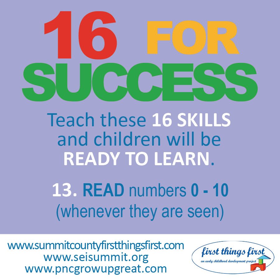 SummitEdInit's tweet photo. Reading numbers 0 to 10 can help kids become ready to learn in school. #Ready4School #16forSuccess https://t.co/4J9UVQCJgt