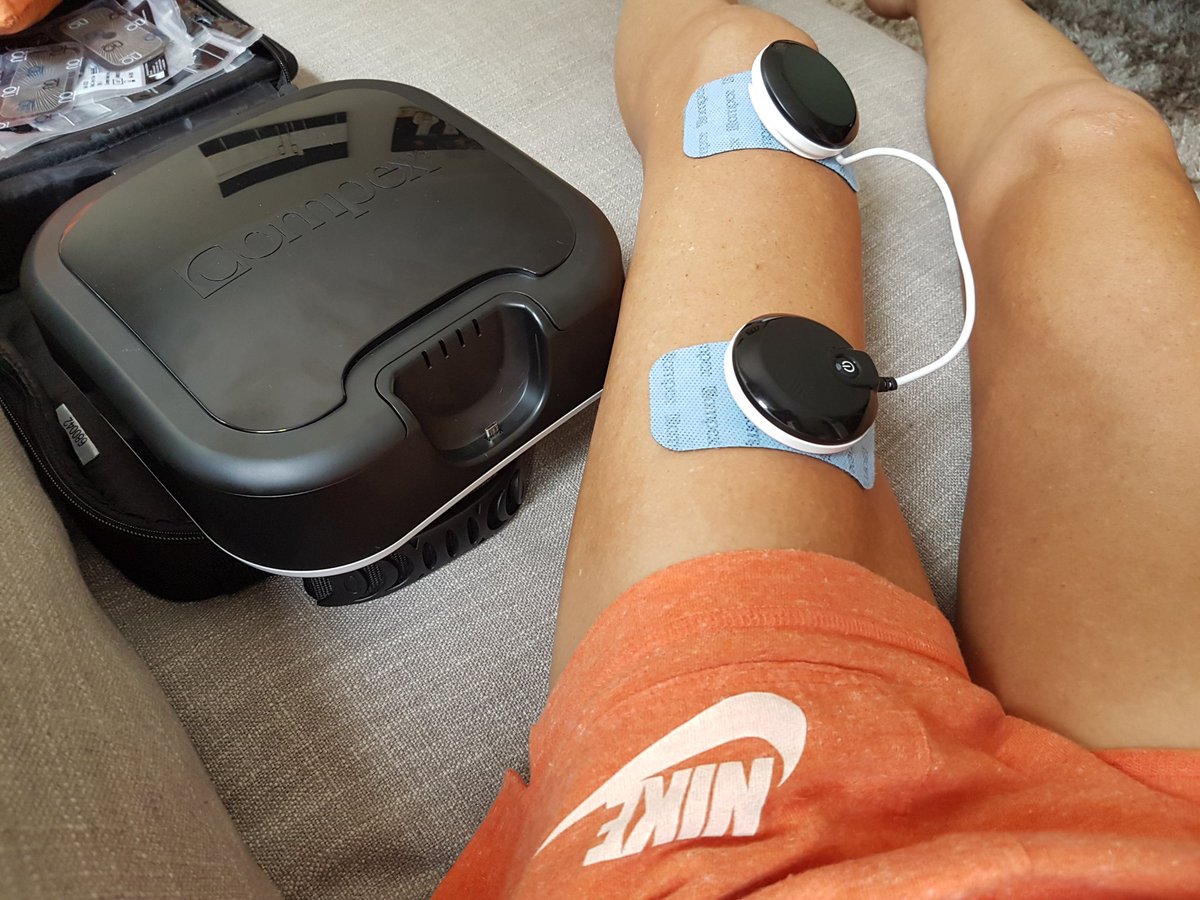 Getting my legs ready for my next session. Thx <a href="/Compex_SA/">Compex South Africa</a> #recovery