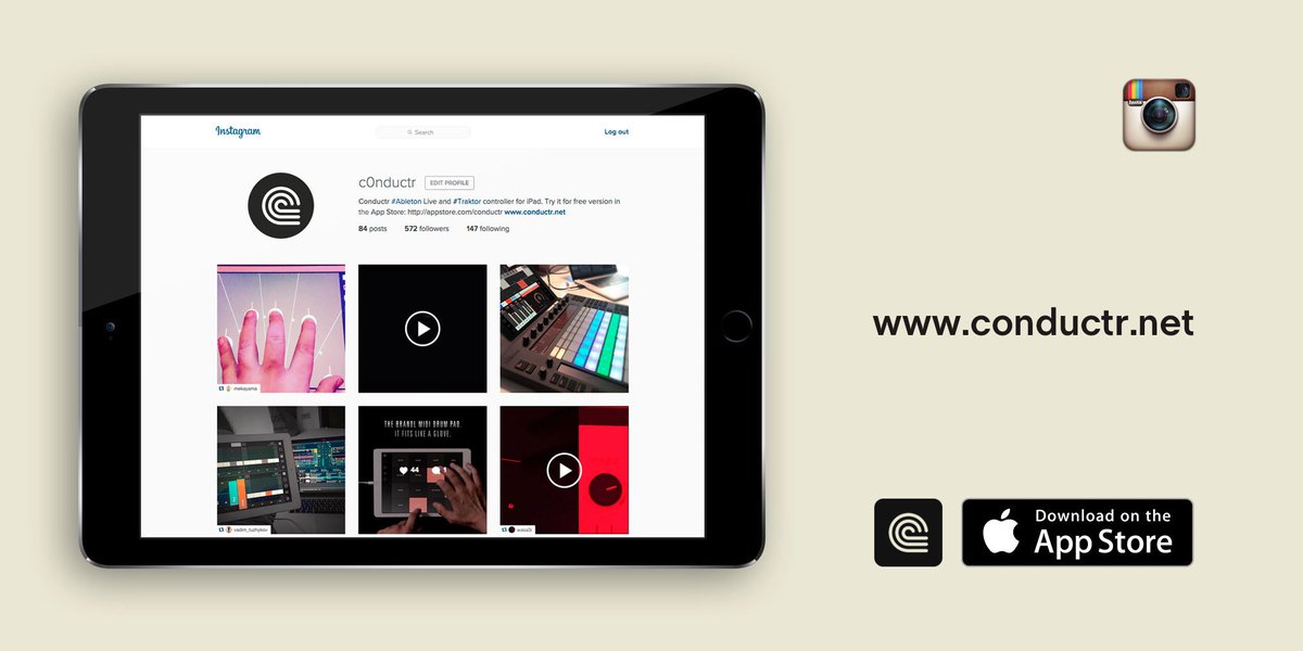 Check out our #Instagram / Conductr #Ableton Live and #Traktor controller for the iPad.
bit.ly/2eEzUkV