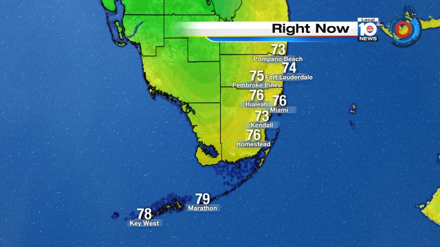 Starting to warm things up across #SouthFlorida. Current temp in MIA--> 76° #Sundaymorning #Flwx https://t.co/35DL2LNxbd